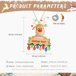 Personalised Deer Acrylic Christmas Ornament - handmade