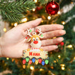 Personalised Deer Acrylic Christmas Ornament - handmade
