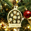 Personalised Acrylic Christmas Ornament - handmade