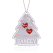 Personalised Heart Christmas Tree Ornament - handmade