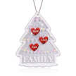 Personalised Heart Christmas Tree Ornament - handmade
