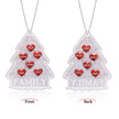 Personalised Heart Christmas Tree Ornament - handmade