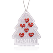 Personalised Heart Christmas Tree Ornament - handmade