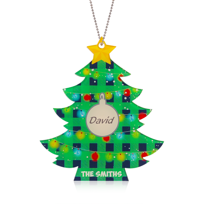 Personalised Christmas Tree Ornament - handmade