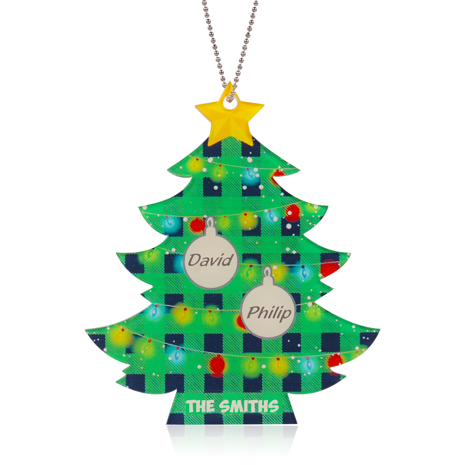 Personalised Christmas Tree Ornament - handmade