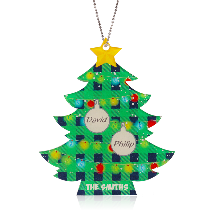 Personalised Christmas Tree Ornament - handmade