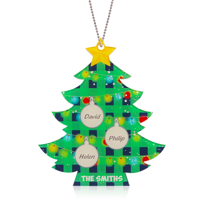 Personalised Christmas Tree Ornament - handmade