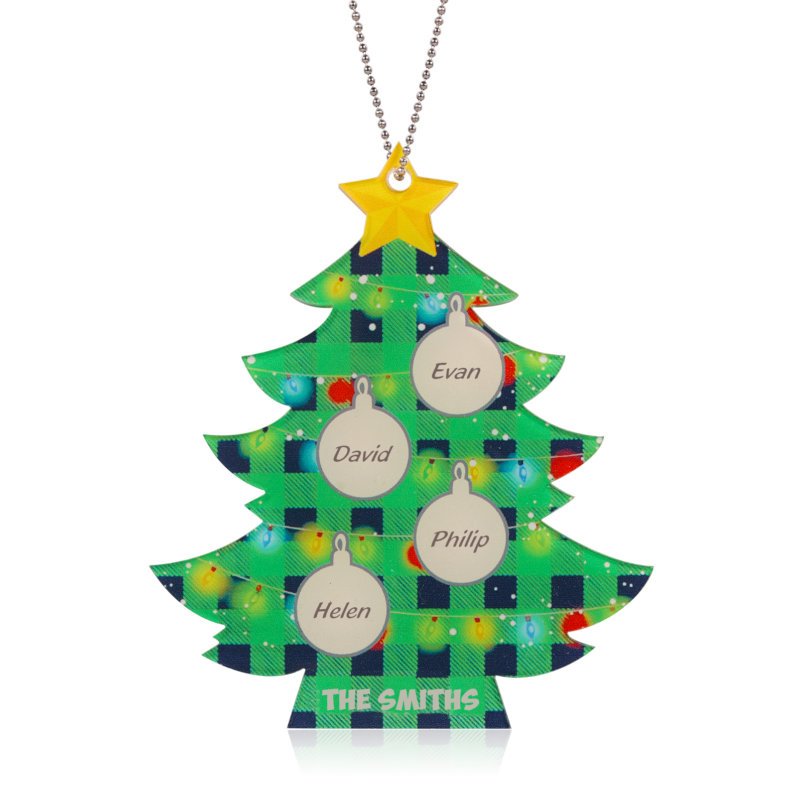 Personalised Christmas Tree Ornament - handmade