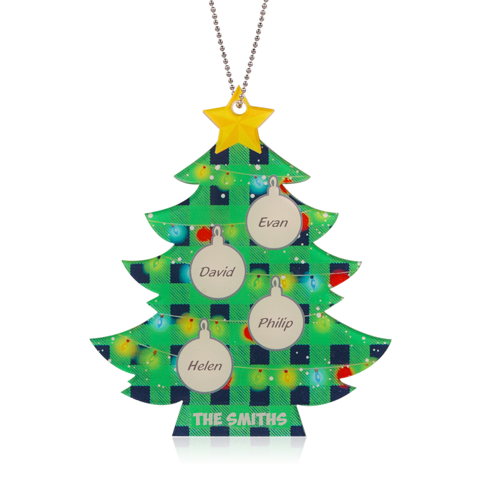 Personalised Christmas Tree Ornament - handmade