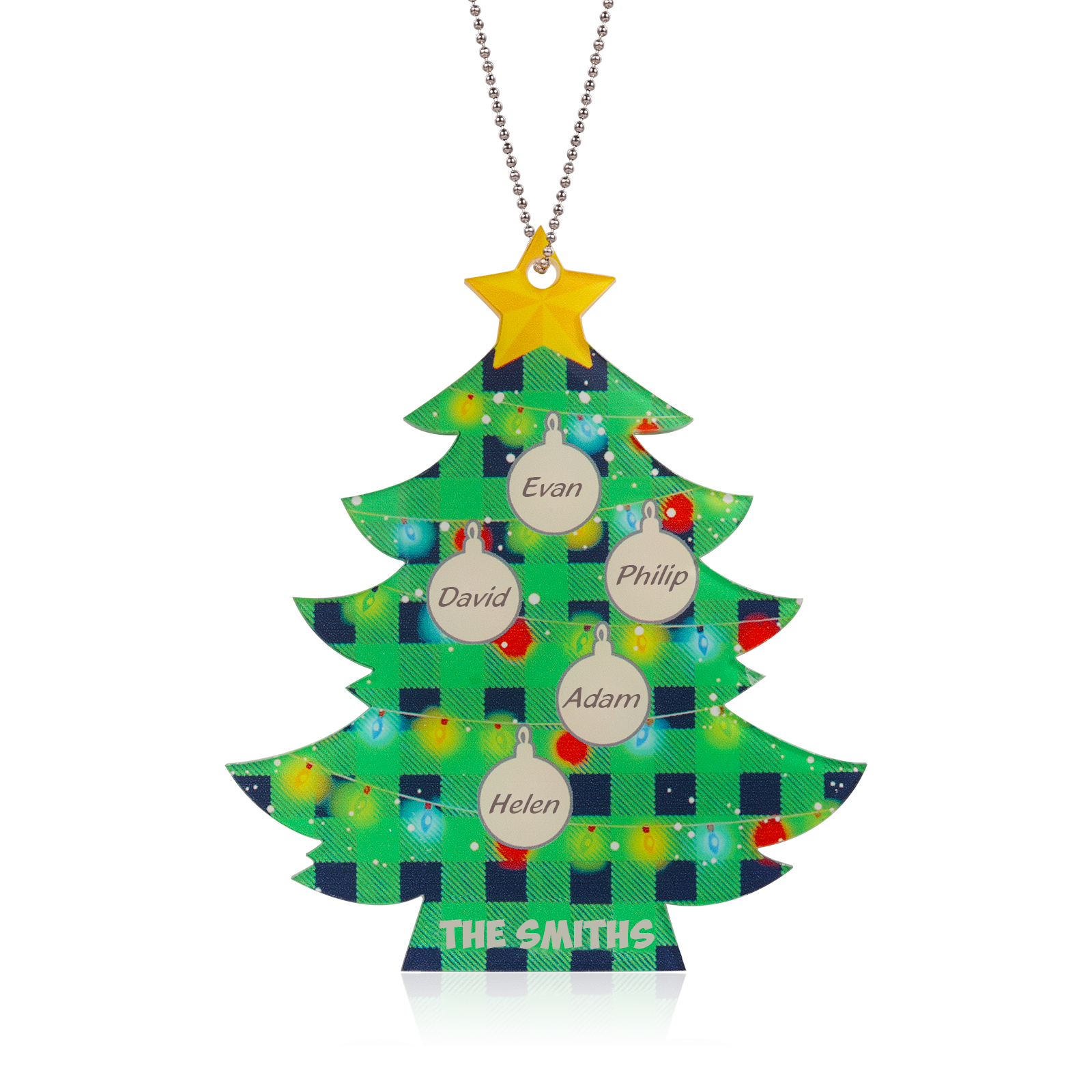Personalised Christmas Tree Ornament - handmade