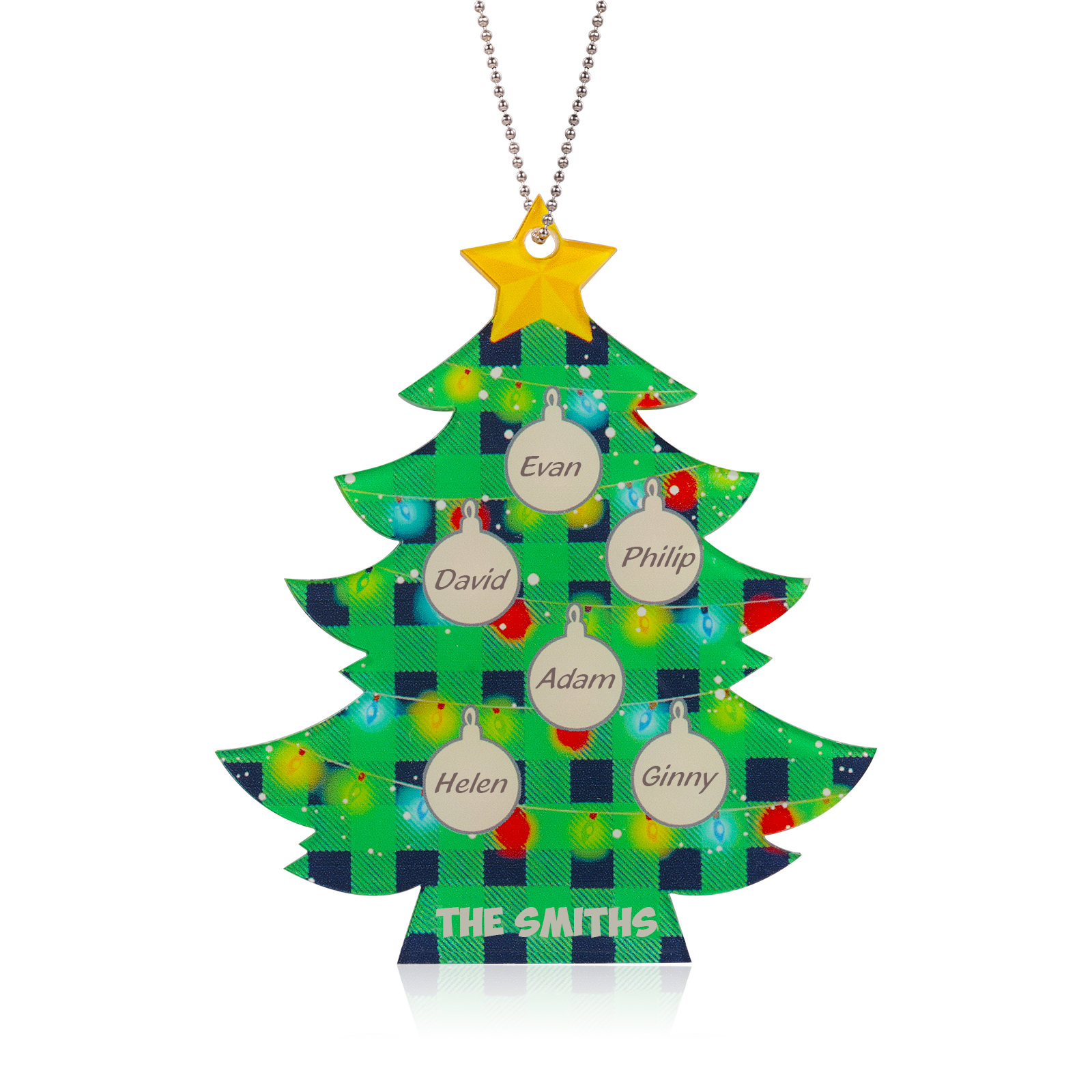 Personalised Christmas Tree Ornament - handmade
