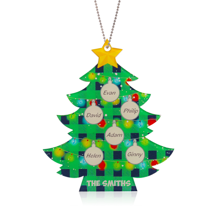 Personalised Christmas Tree Ornament - handmade