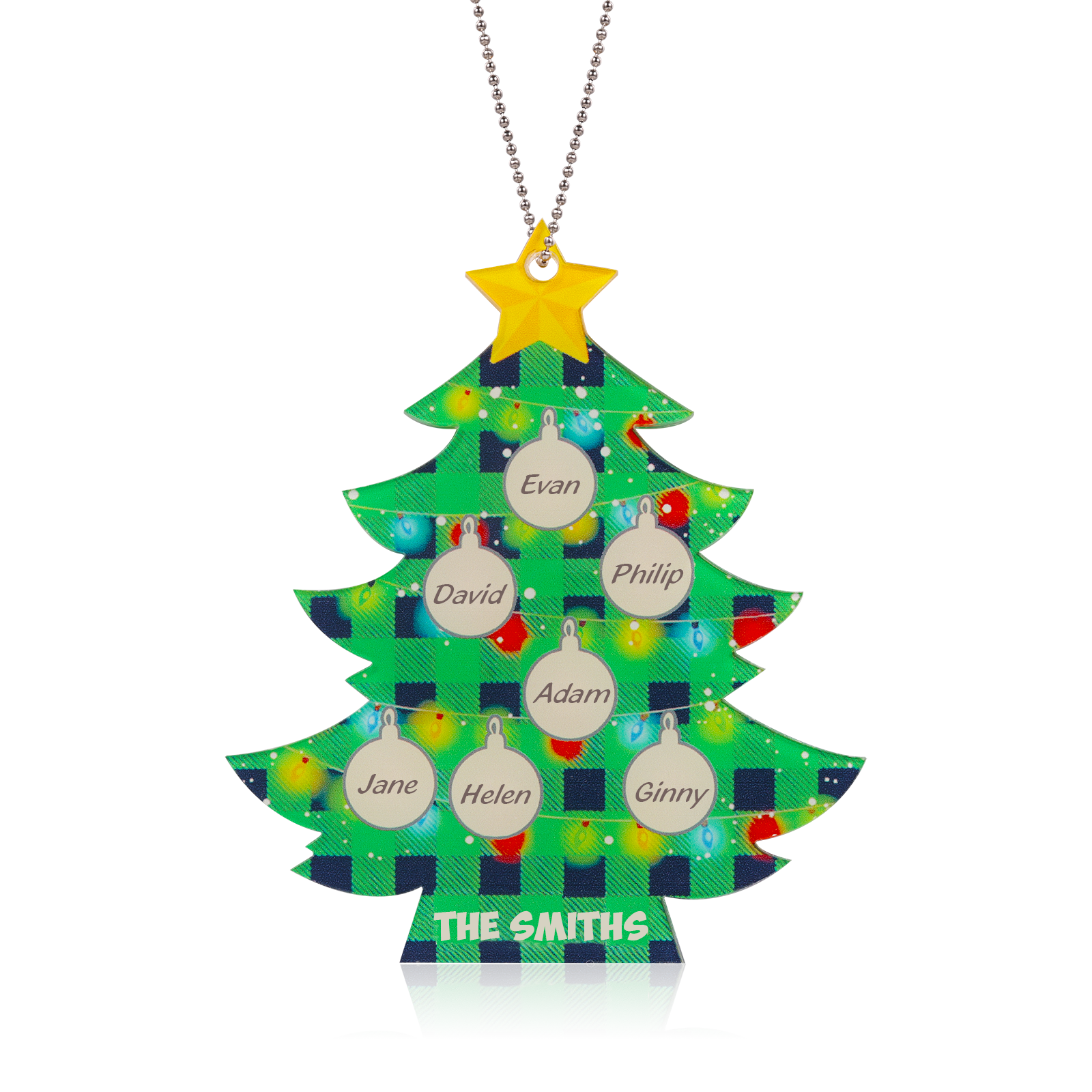 Personalised Christmas Tree Ornament - handmade