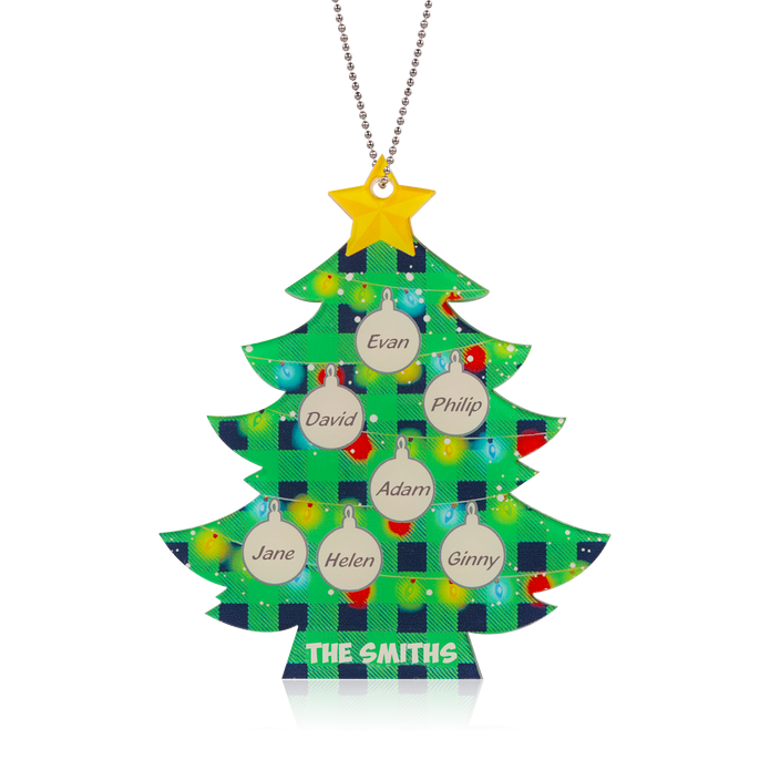 Personalised Christmas Tree Ornament - handmade