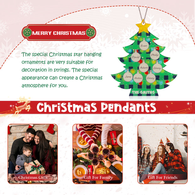 Personalised Christmas Tree Ornament - handmade