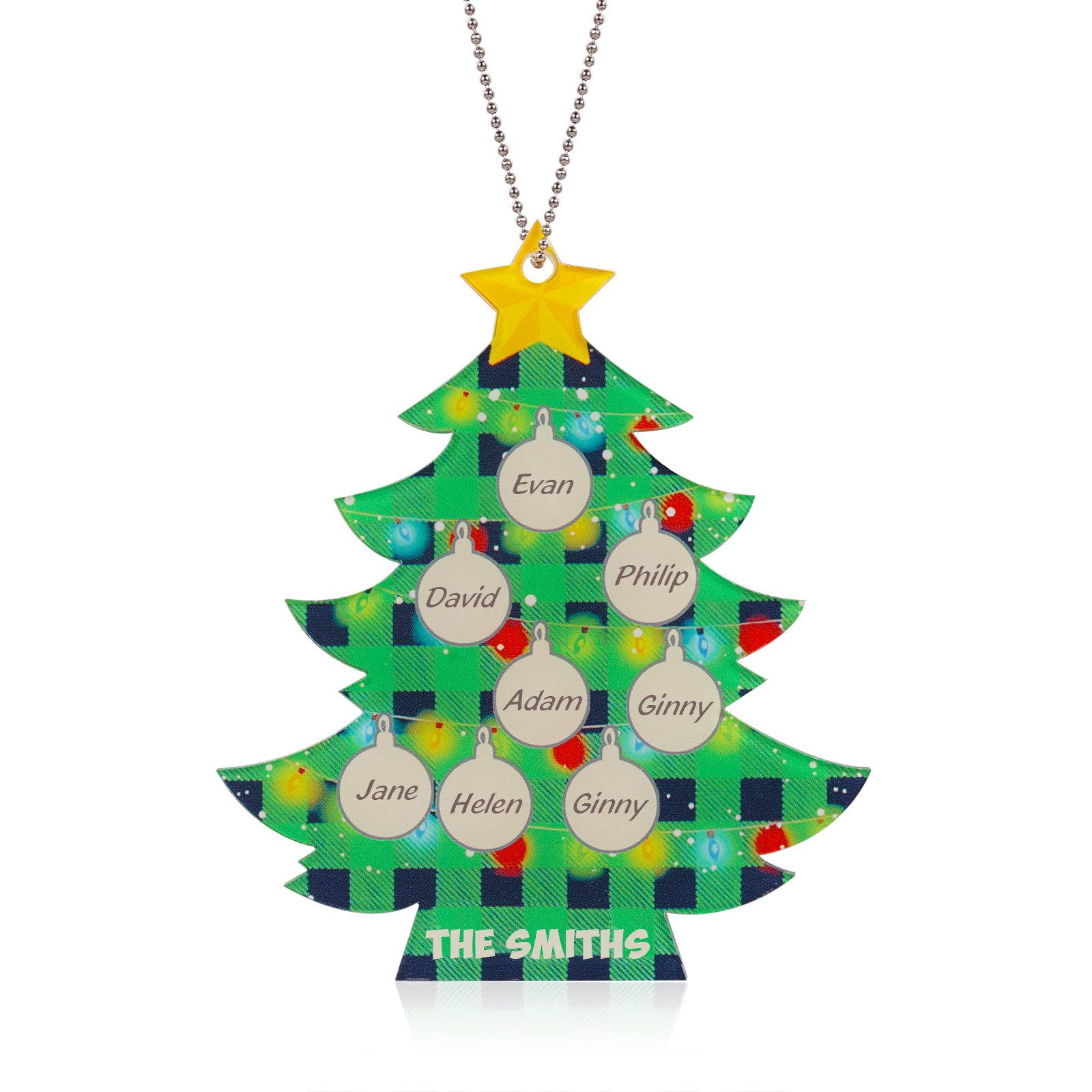 Personalised Christmas Tree Ornament - handmade