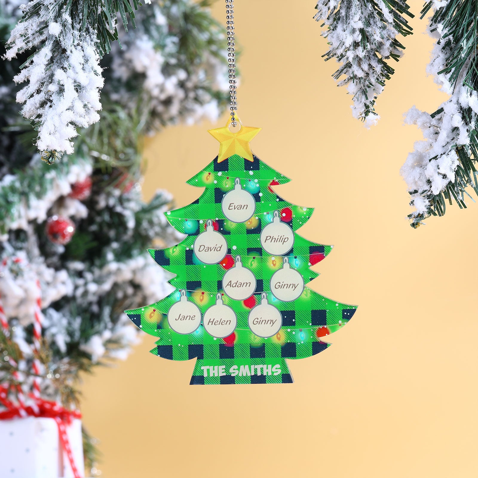 Personalised Christmas Tree Ornament - handmade
