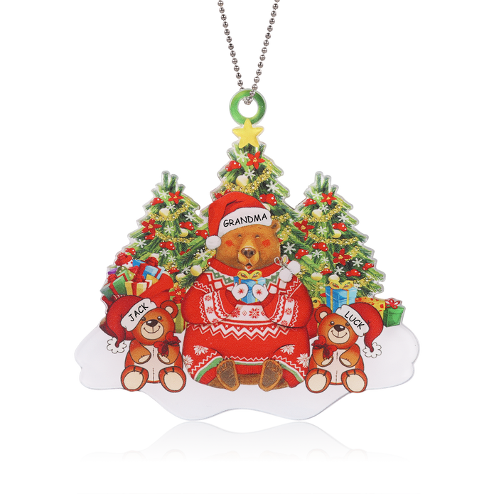 Personalised Acrylic Christmas Ornament - handmade