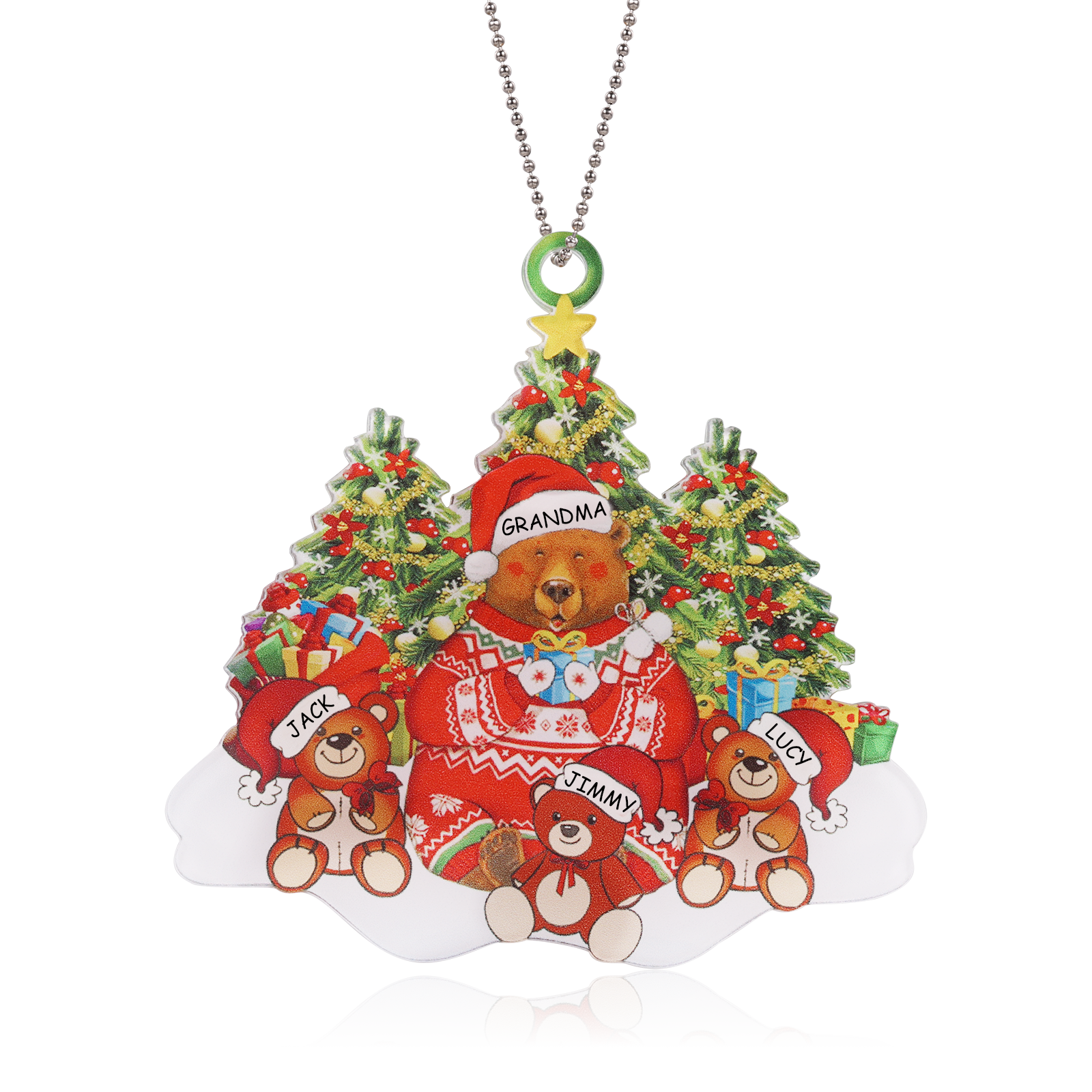 Personalised Acrylic Christmas Ornament - handmade