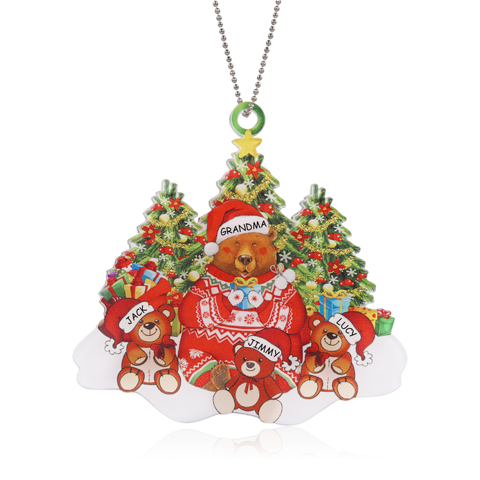 Personalised Acrylic Christmas Ornament - handmade