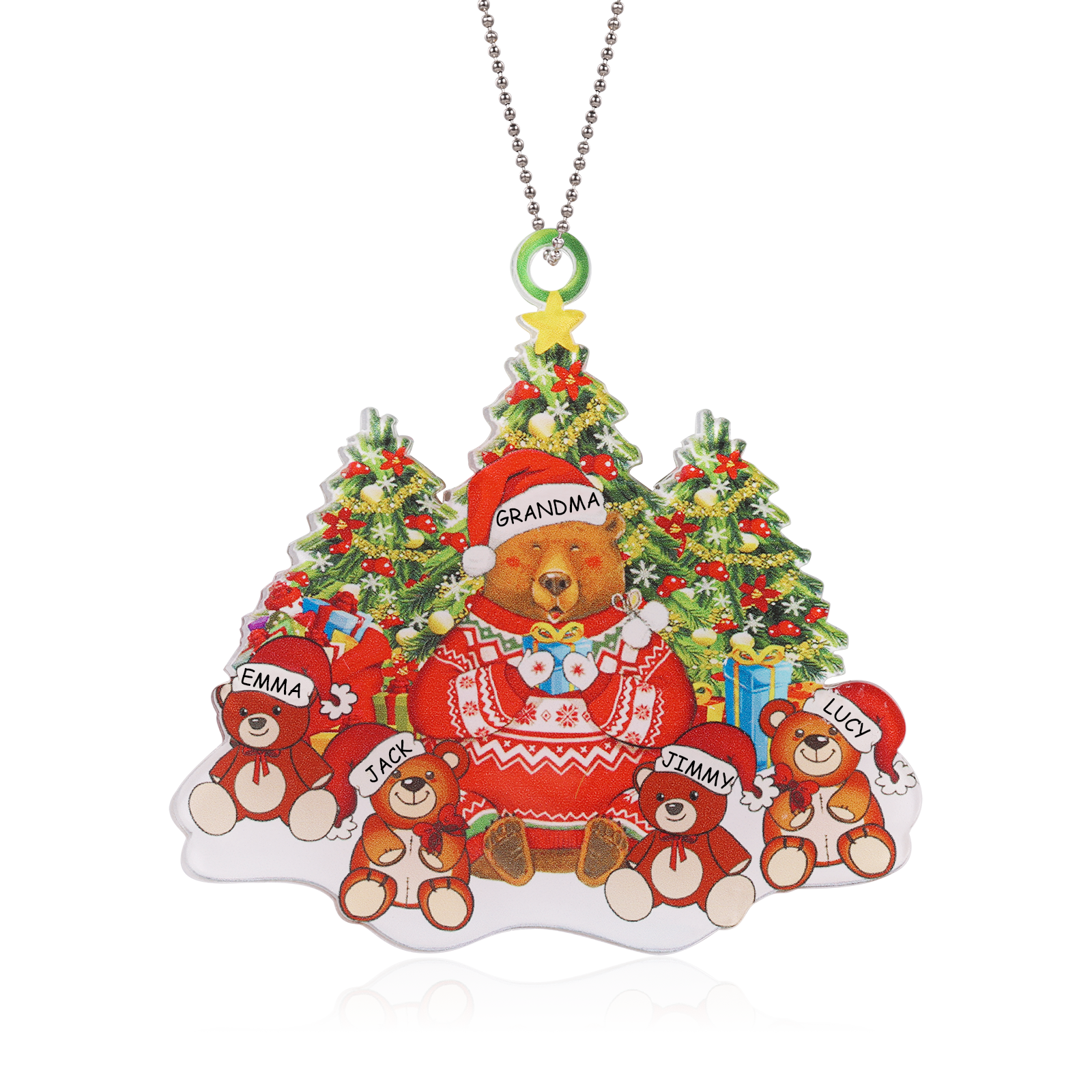 Personalised Acrylic Christmas Ornament - handmade