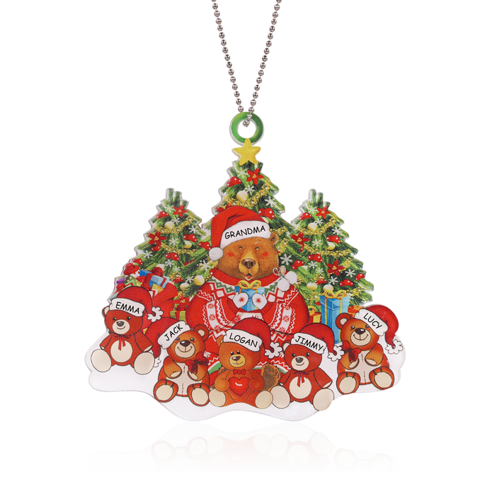 Personalised Acrylic Christmas Ornament - handmade