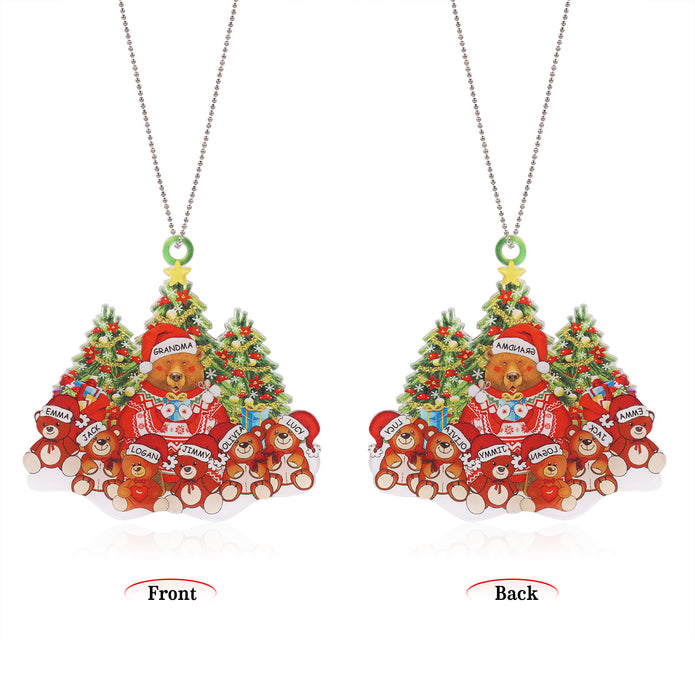 Personalised Acrylic Christmas Ornament - handmade