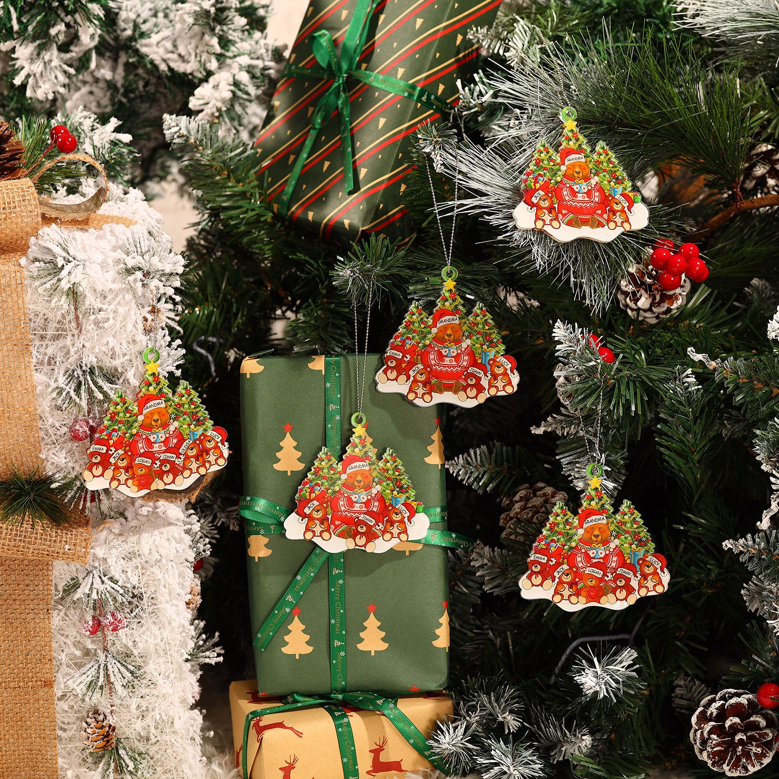 Personalised Acrylic Christmas Ornament - handmade