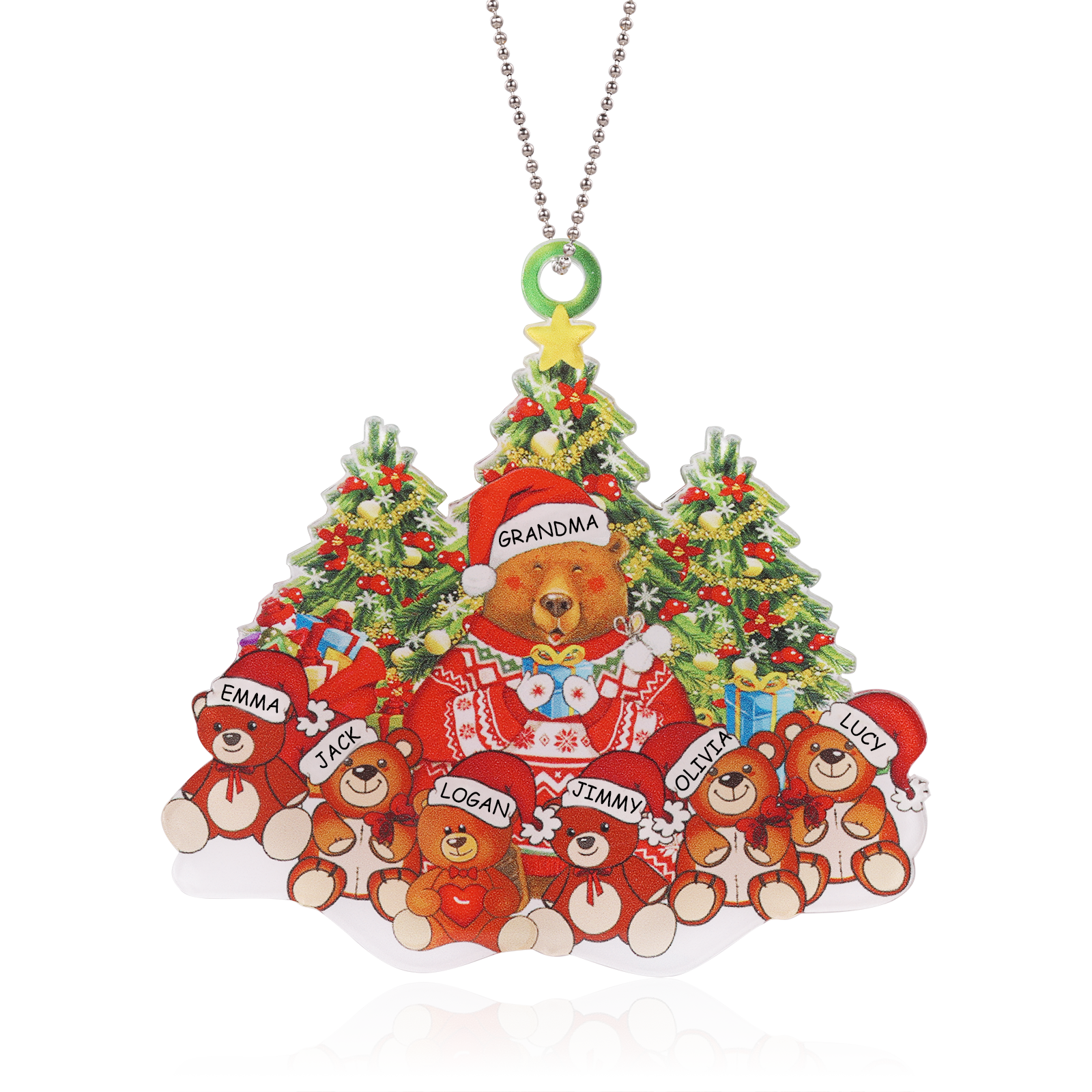 Personalised Acrylic Christmas Ornament - handmade