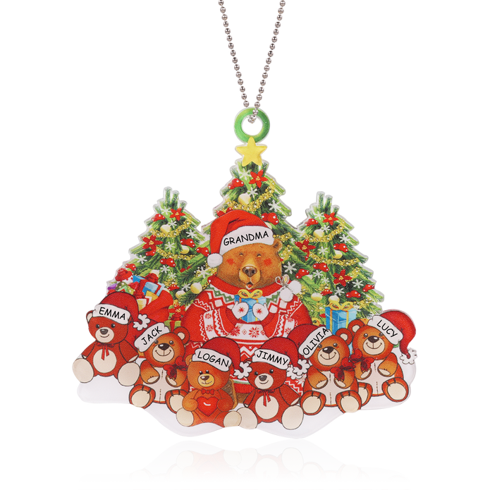 Personalised Acrylic Christmas Ornament - handmade