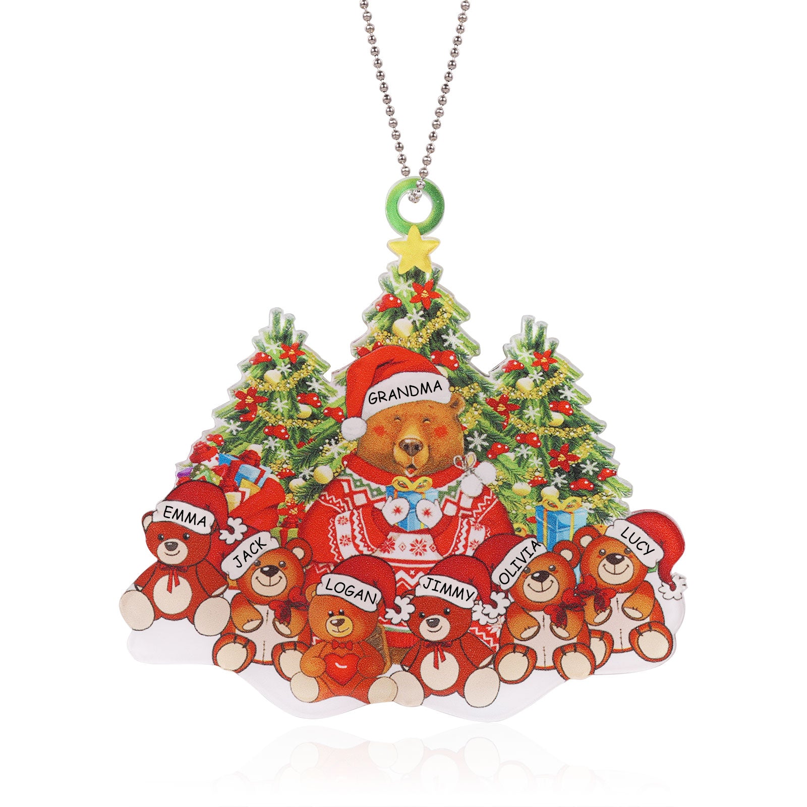 Personalised Acrylic Christmas Ornament - handmade