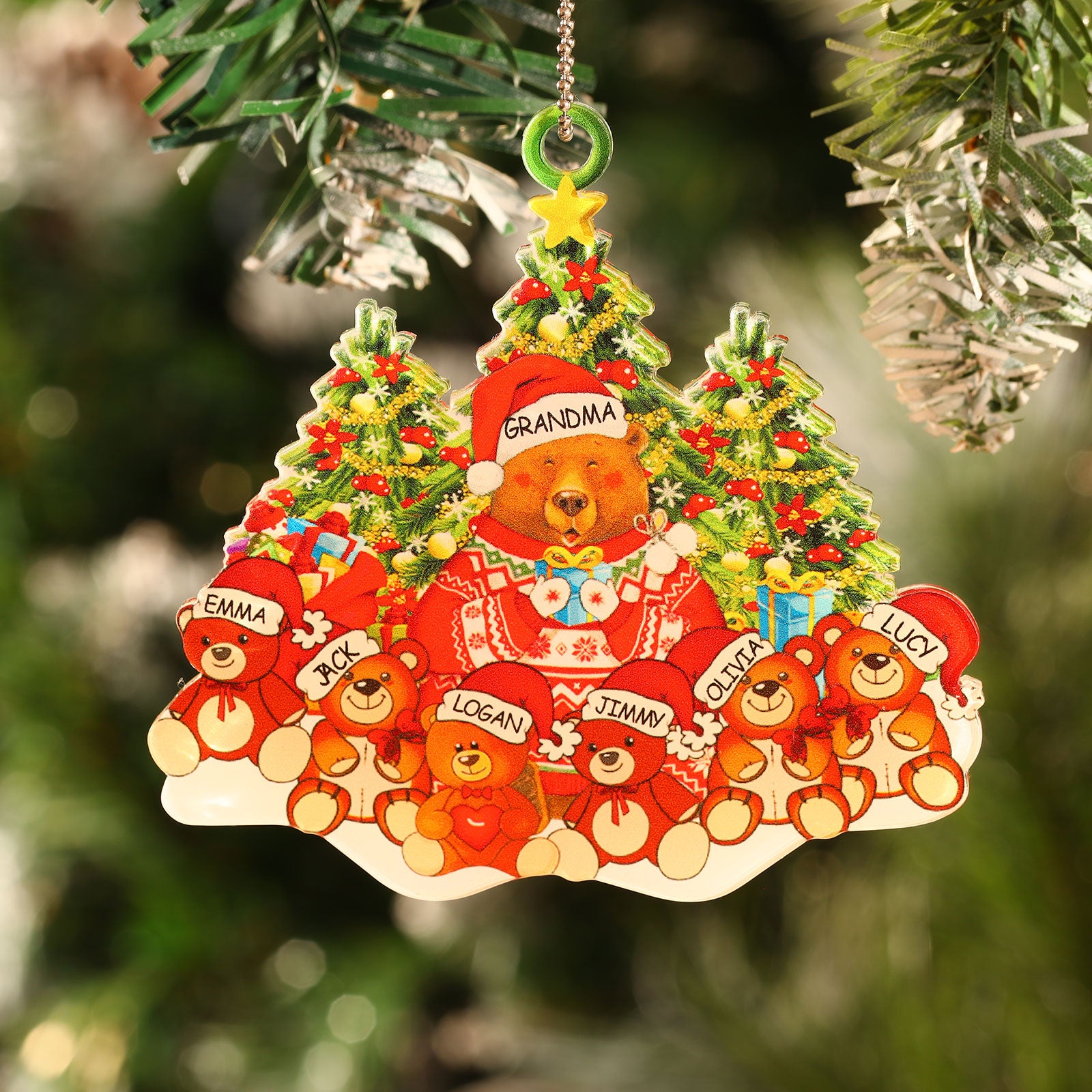 Personalised Acrylic Christmas Ornament - handmade