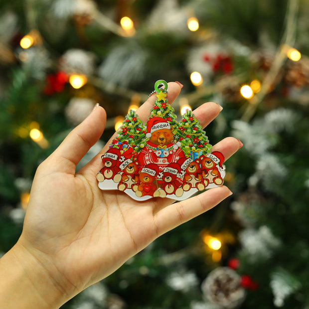 Personalised Acrylic Christmas Ornament - handmade