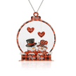 Personalised Heart Christmas Ornament - handmade