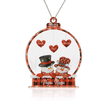 Personalised Heart Christmas Ornament - handmade