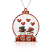 Personalised Heart Christmas Ornament - handmade