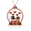 Personalised Heart Christmas Ornament - handmade