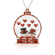 Personalised Heart Christmas Ornament - handmade