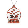 Personalised Heart Christmas Ornament - handmade