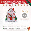 Personalised House Christmas Ornament - handmade