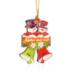 Personalised Snowman Christmas Ornament - handmade
