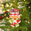 Personalised Snowman Christmas Ornament - handmade