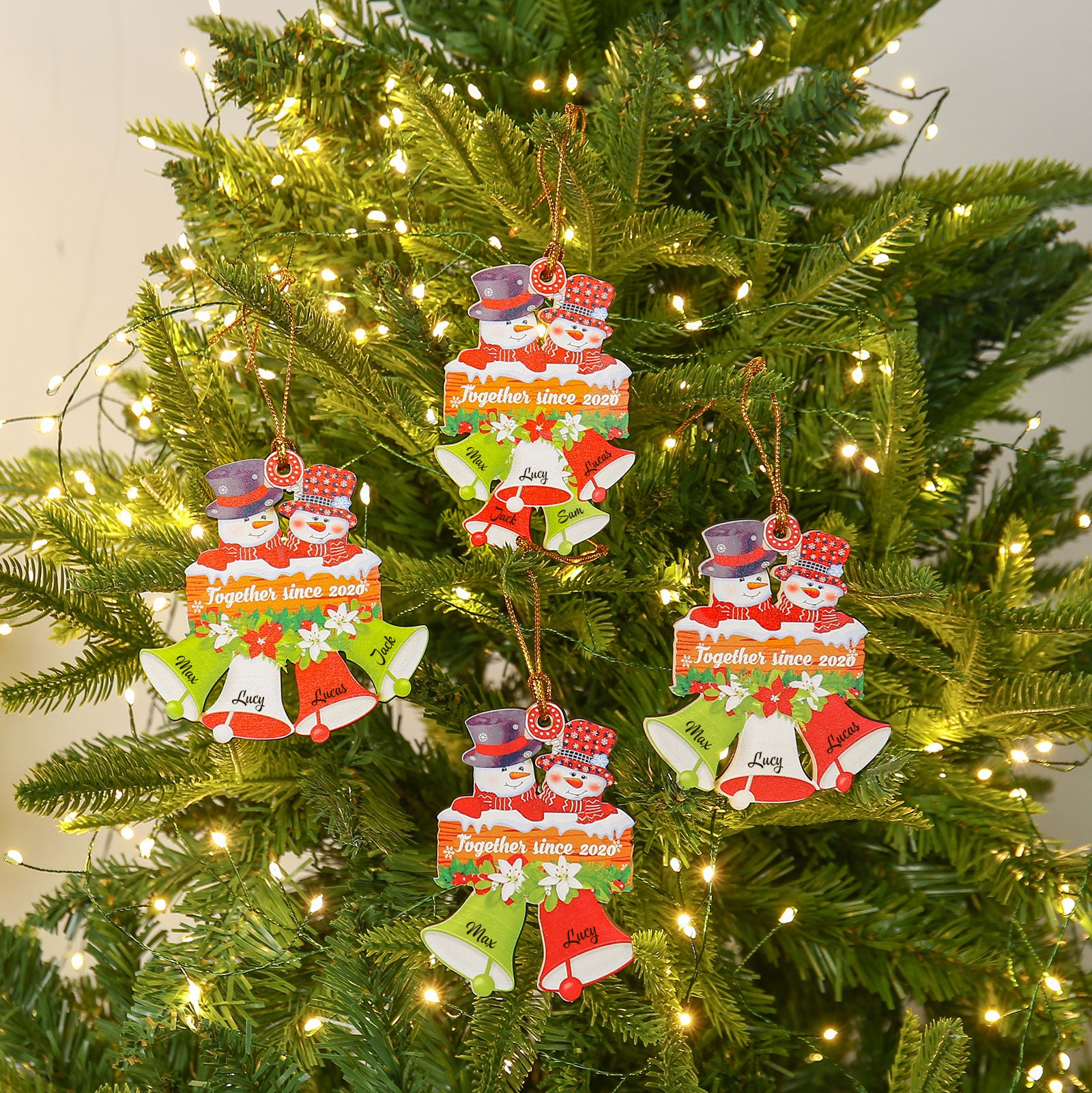 Personalised Snowman Christmas Ornament - handmade