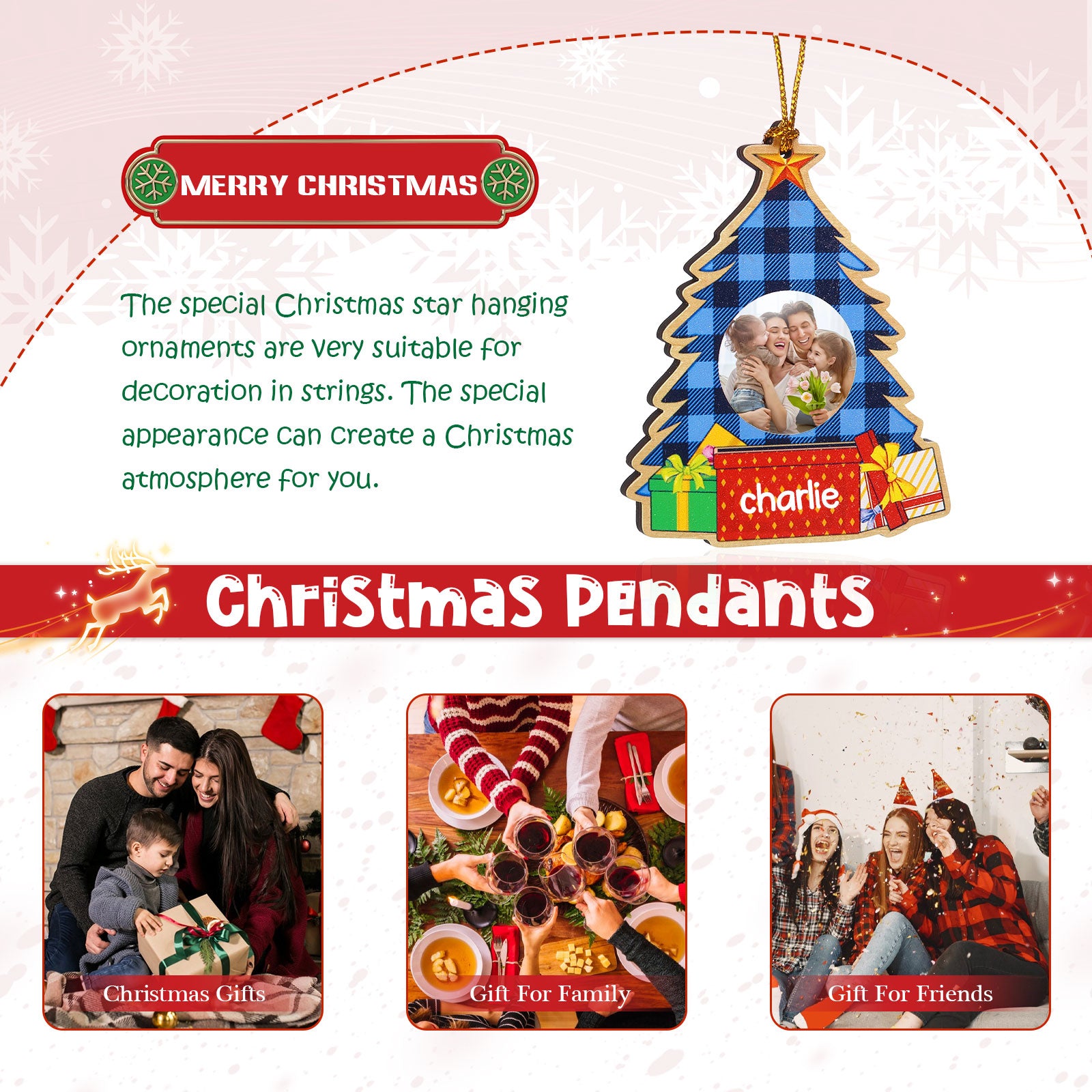 Personalised Christmas Ornaments - handmade