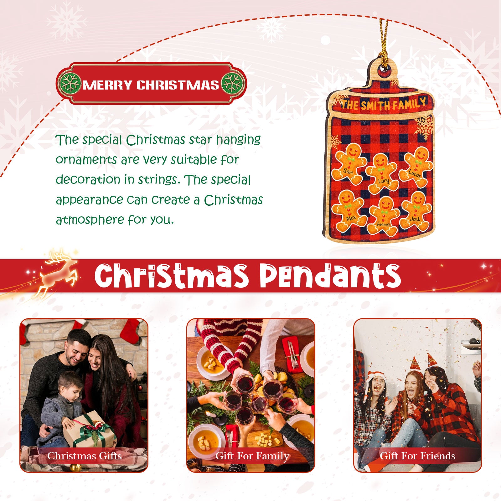 Personalised Christmas Ornaments - handmade