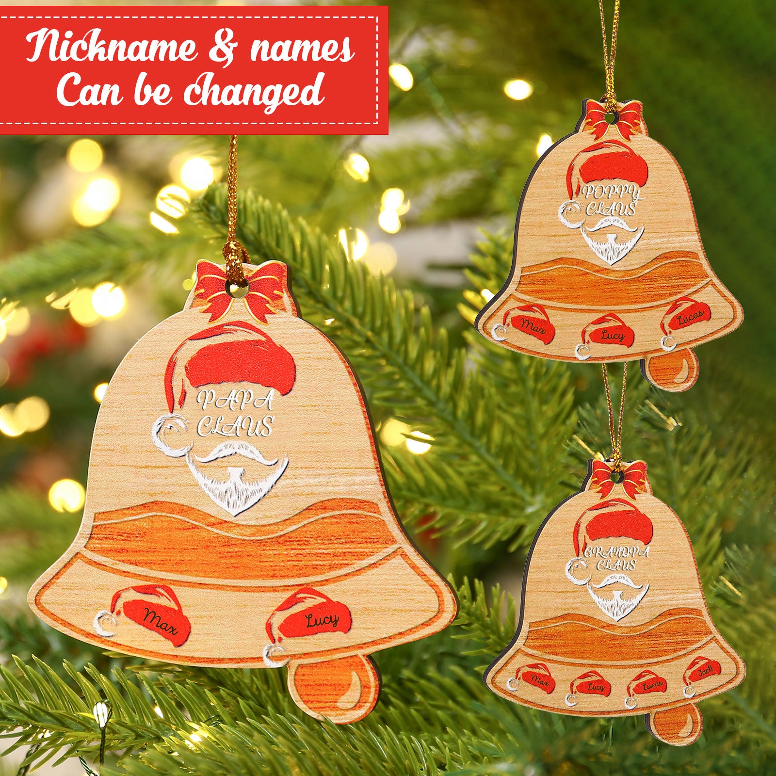 Personalised Christmas Ornaments - handmade