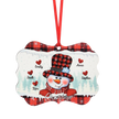 Personalised Snowman Christmas Ornament - handmade