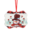 Personalised Snowman Christmas Ornament - handmade