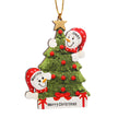 Personalised Snowman Christmas Ornament - handmade