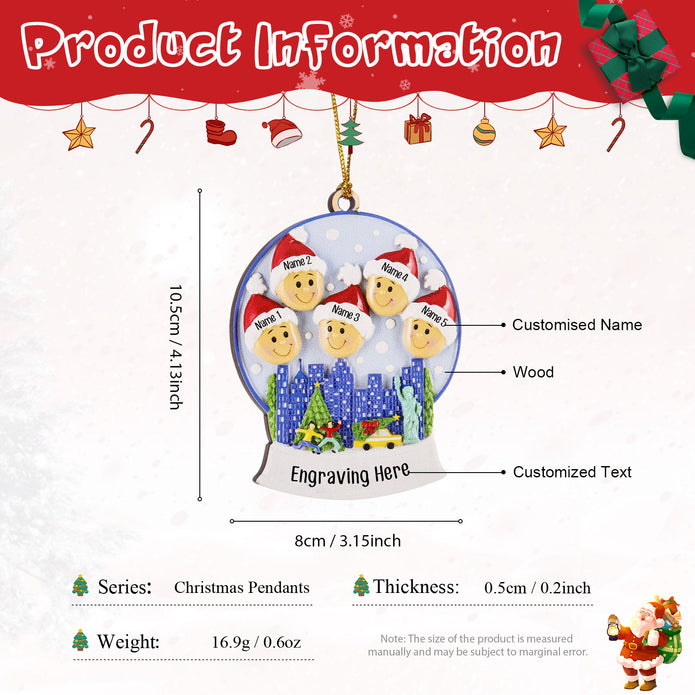 Personalised Christmas Ornament - handmade